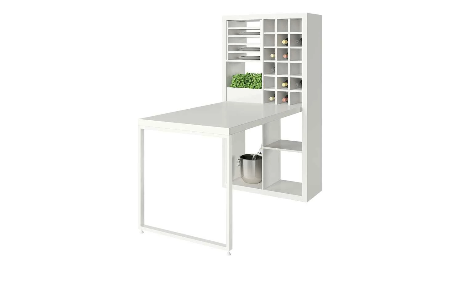 smart Raumteiler mit 6 Fächern Up2U | Weiß 10 smart Raumteiler mit 6 Fächern Up2U | Weiß – Bild 8