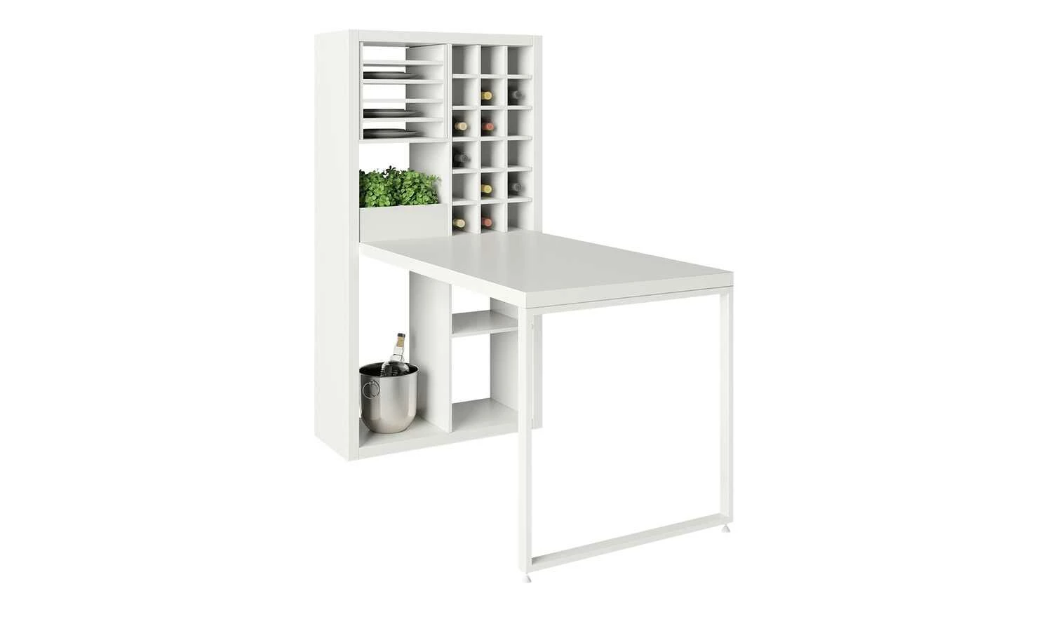 smart Raumteiler mit 6 Fächern Up2U | Weiß 7 smart Raumteiler mit 6 Fächern Up2U | Weiß – Bild 5