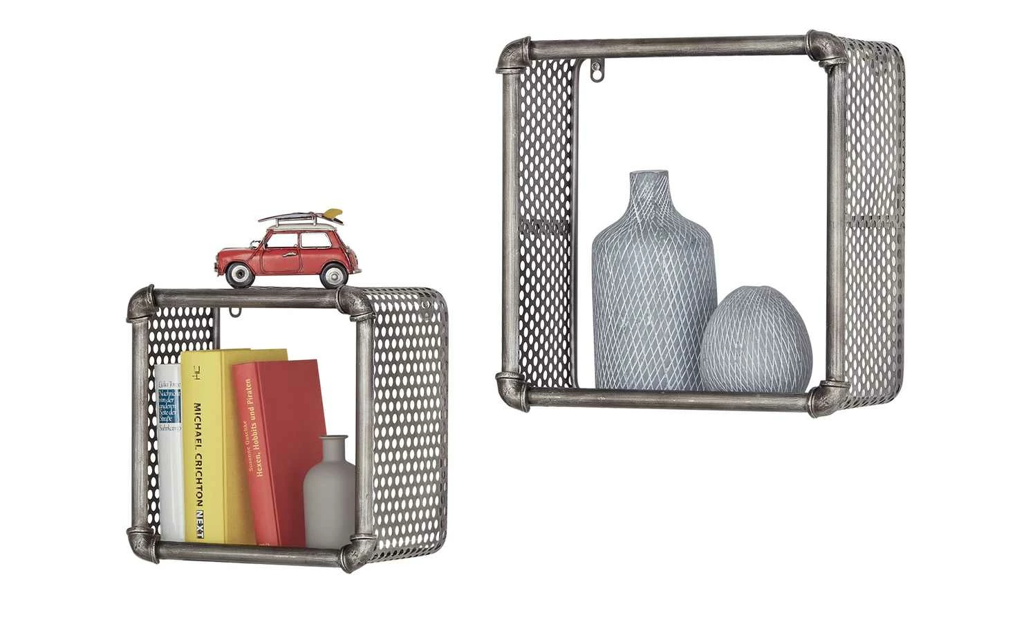 Wandregal, 2er-Set Pipe 4 Wandregal, 2er-Set Pipe – Bild 2