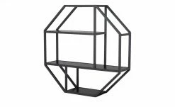 Wandregal Seano | Esche Schwarz (Nachbildung) / Schwarz