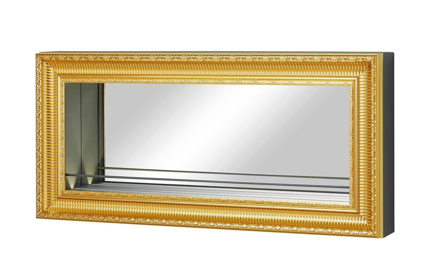 Wandregal / Barelement Carlazzo | Anthrazit / goldfarben 4 Wandregal / Barelement Carlazzo | Anthrazit / goldfarben – Bild 2