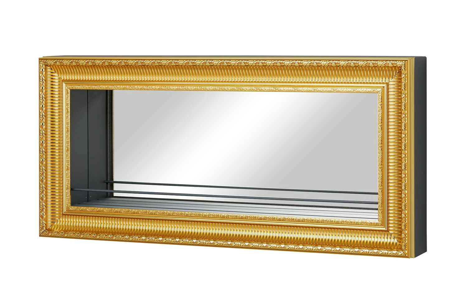 Wandregal / Barelement Carlazzo | Anthrazit / goldfarben 3 Wandregal / Barelement Carlazzo | Anthrazit / goldfarben