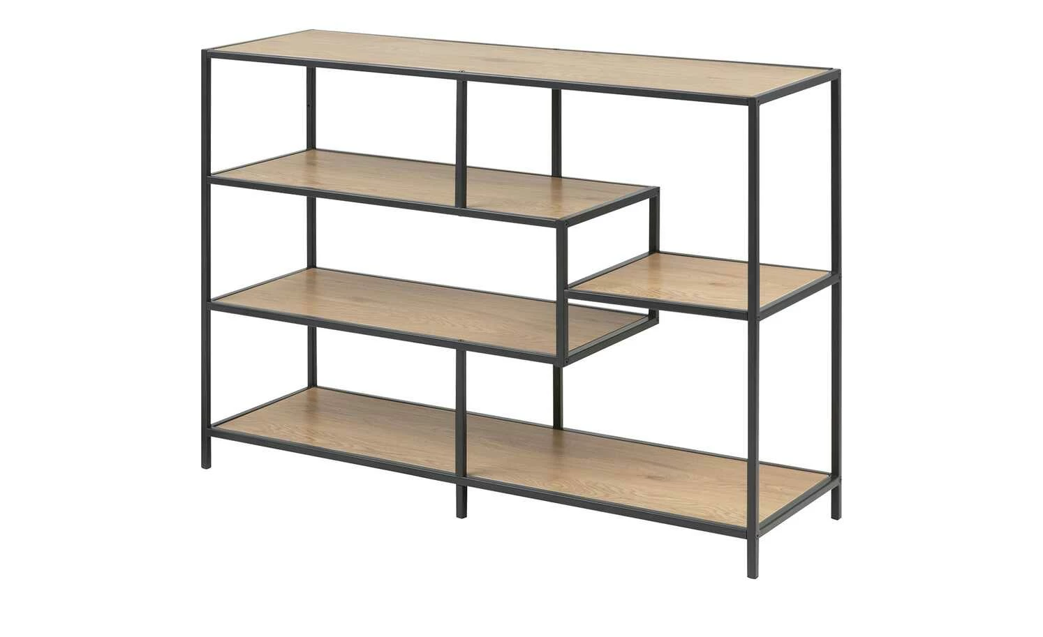 Regal Seano | Wildeiche (Nachbildung) / Schwarz 6 Regal Seano | Wildeiche (Nachbildung) / Schwarz – Bild 4