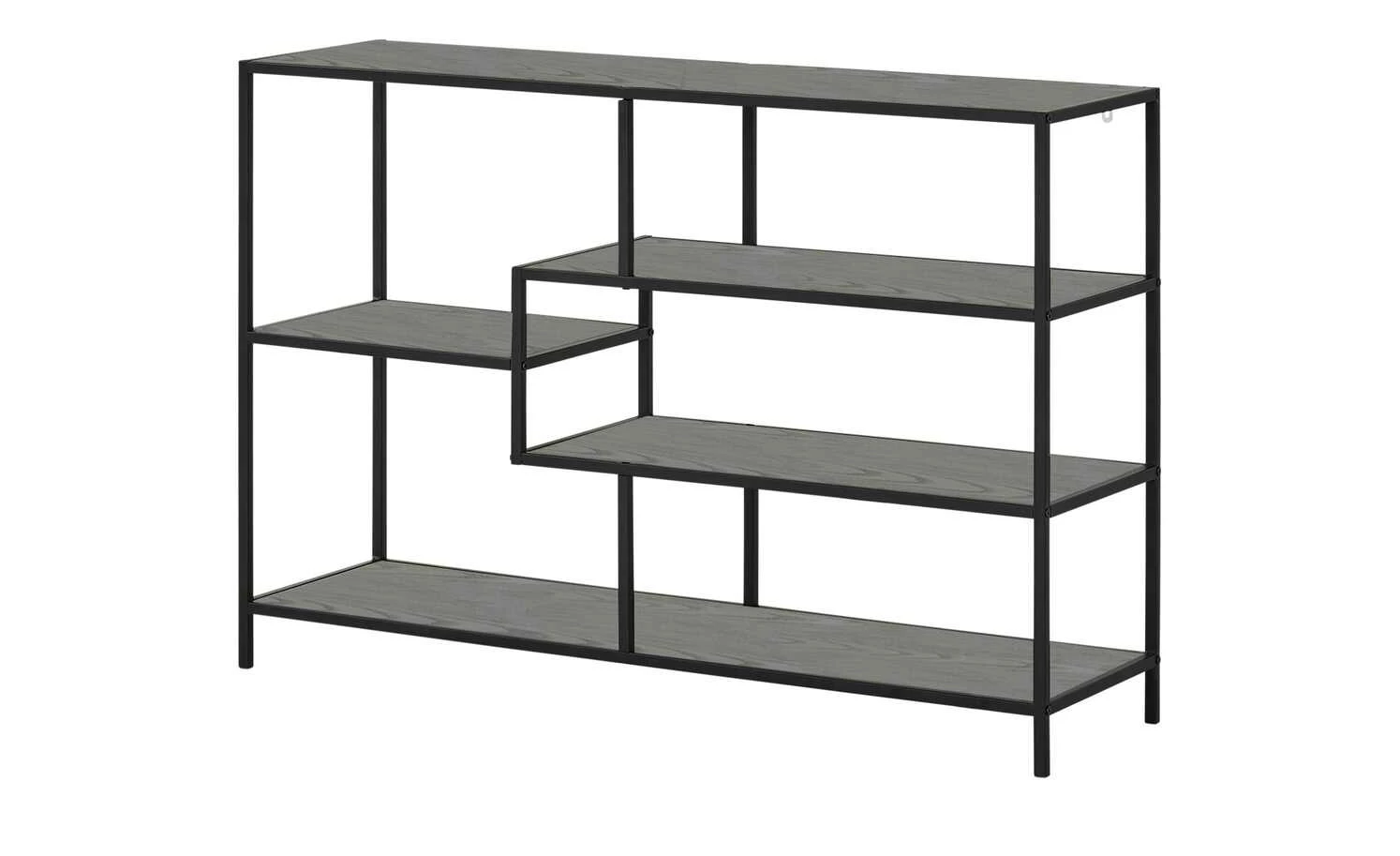 Regal Seano | Esche schwarz (Nachbildung) / Schwarz 4 Regal Seano | Esche schwarz (Nachbildung) / Schwarz – Bild 2