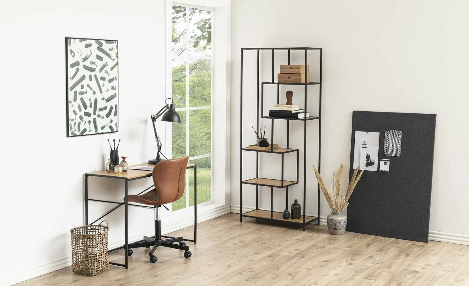 Regal Seano | Wildeiche (Nachbildung) / Schwarz 3 Regal Seano | Wildeiche (Nachbildung) / Schwarz