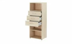 Regal Multiraumkonzept | Eiche Sägerau (Nachbildung) 50|cm 126|cm -Deutschland Regale Verkaufs-Shop 82698 4 202003242242